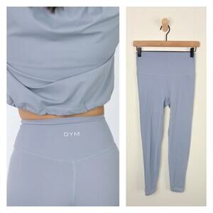 DYM Athletics High Rise 7/8 Leggings Small Light Blue